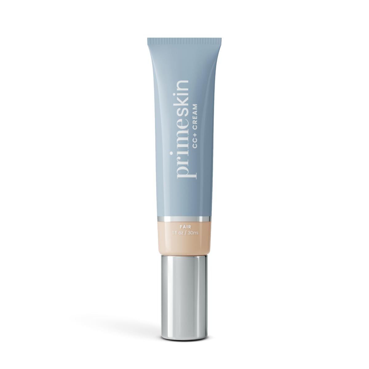 PrimePrometics PrimeSkin CC+ crema, acabado líquido-polvado, difumina poros para un look natural.