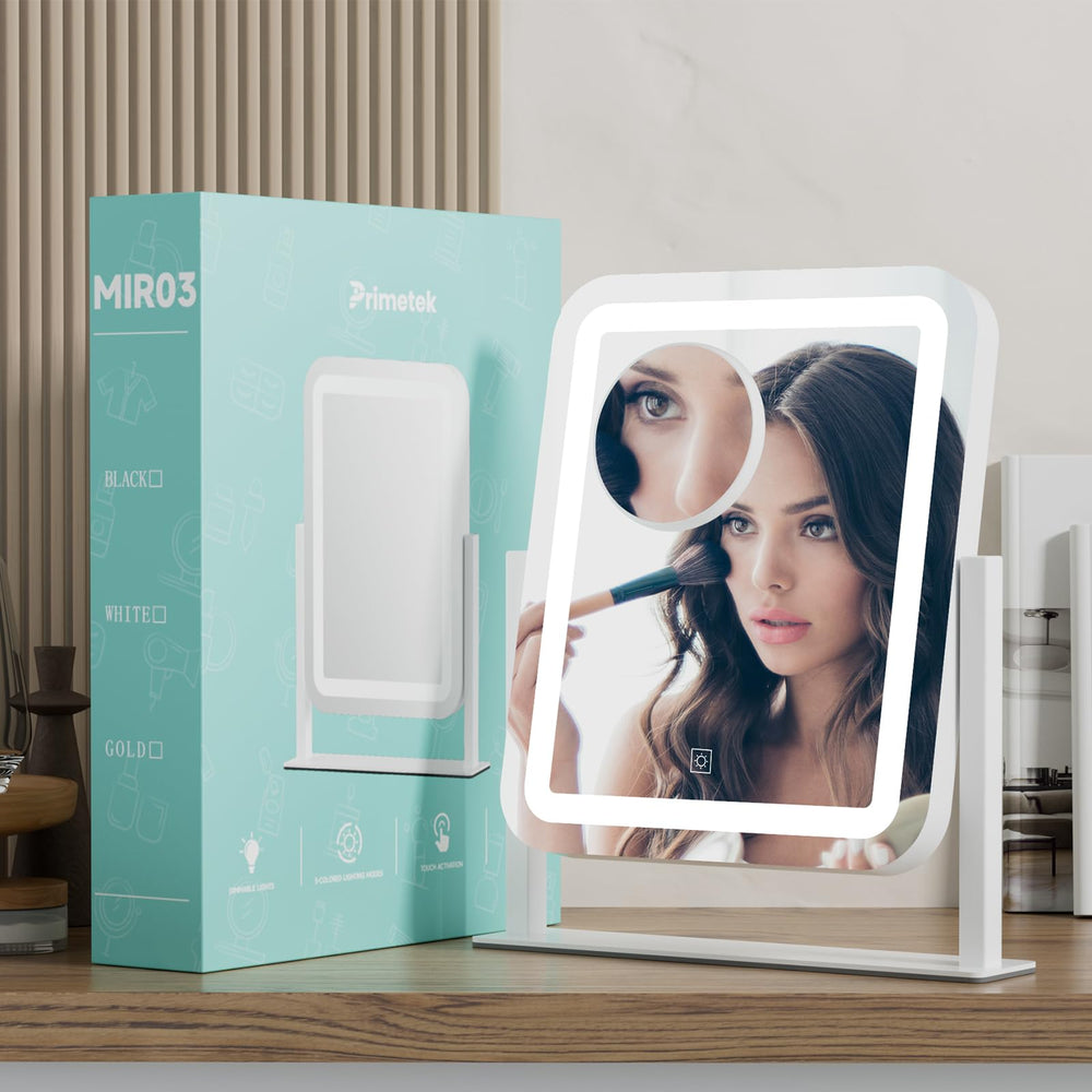 PRIMETEK Espejo con control táctil para ajustar brillo