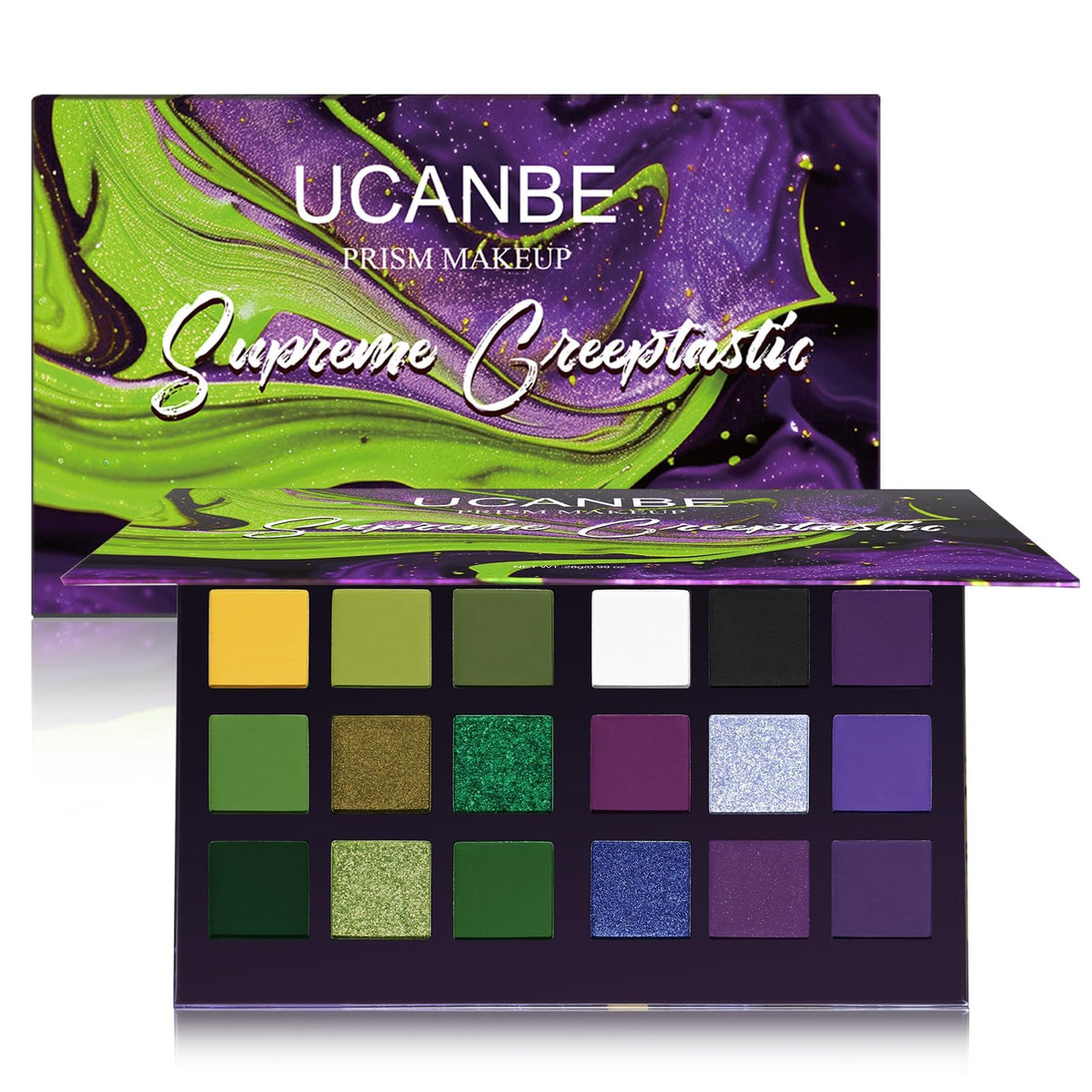 Prism Makeup Paleta Gothic verde mate para looks intensos y duraderos