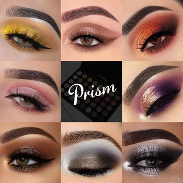 Prism Makeup sombras mate y satinadas para mezcla flexible.