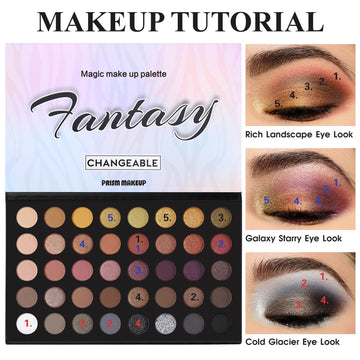 Prism Makeup acabados metálicos para acentos brillantes.