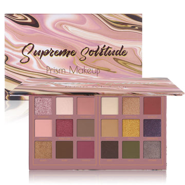Paleta Prism Makeup Pro 18 Colores: sombras mate definidas para estilos duraderos.