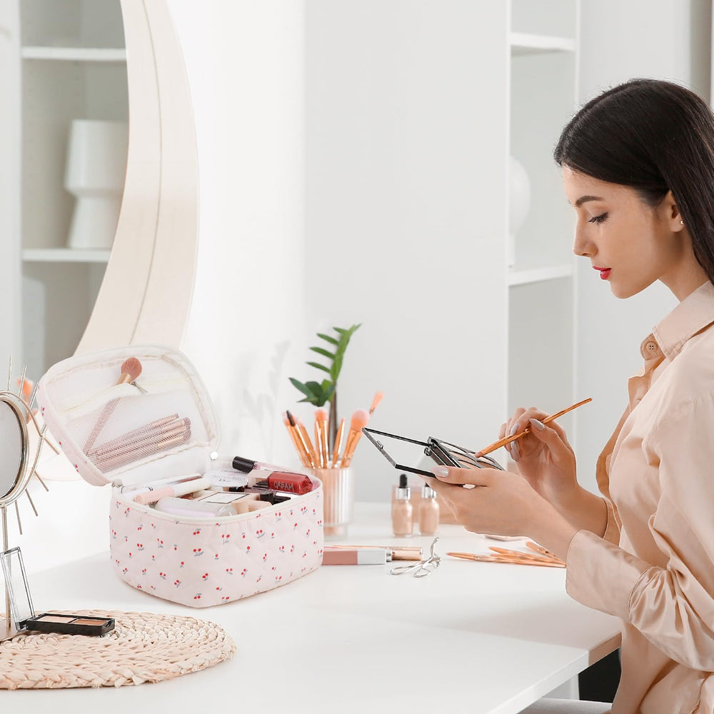 Prite bolsa cosméticos uso diario, tamaño compacto para bolso
