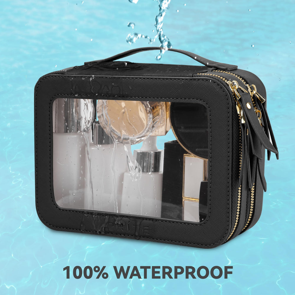 Prite bolsa maquillaje con acceso rápido gracias a la visibilidad del material