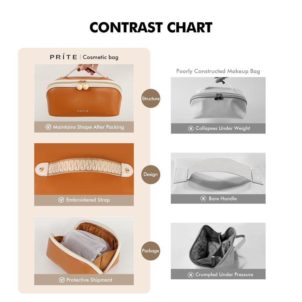 Prite bolsa con asa suave y diseño moderno para viajar con comodidad.