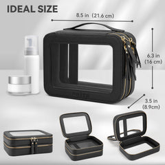 Prite bolsa maquillaje resistente al agua ideal para viajes y limpieza fácil