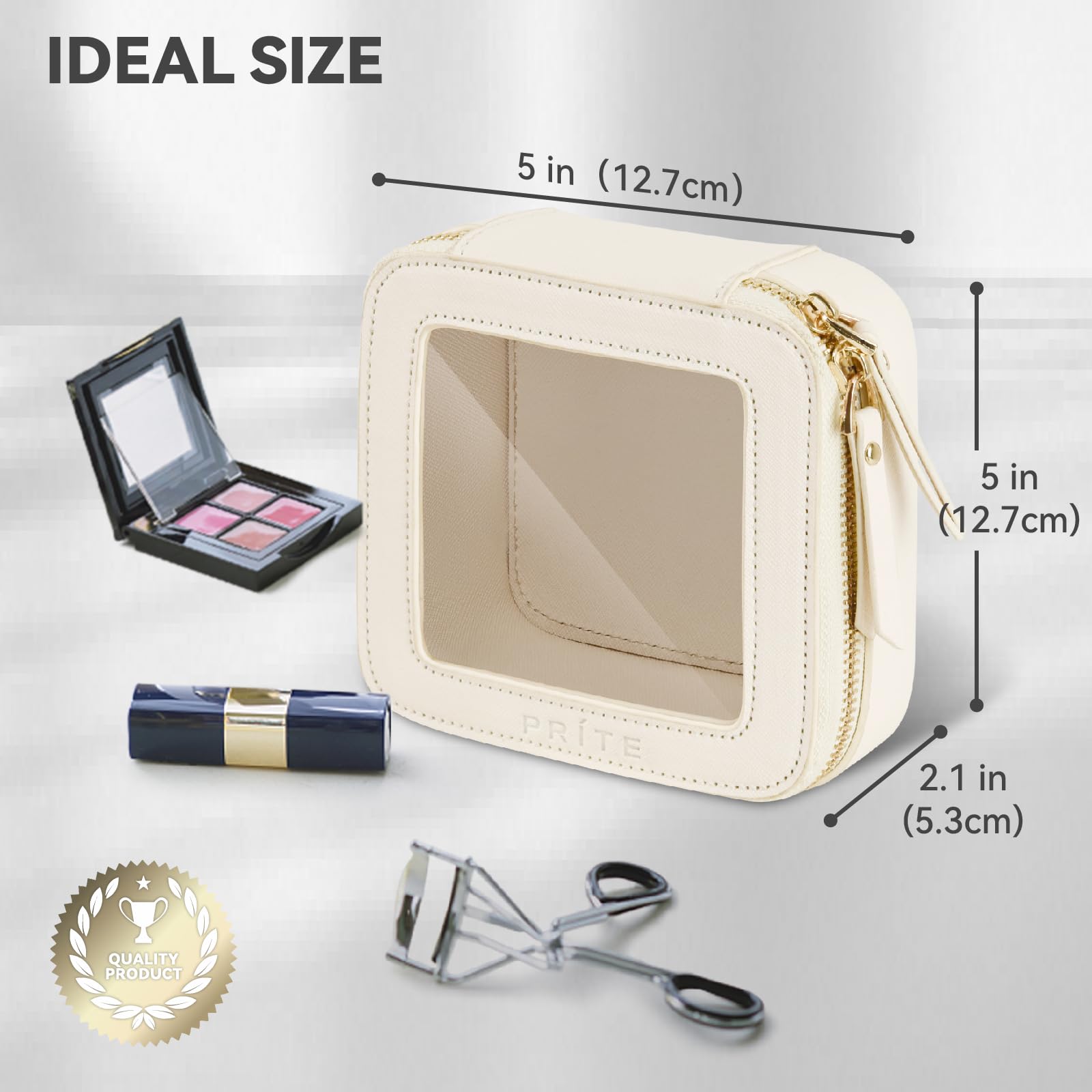 Prite bolso compacto de 5 por 5 por 2.1 pulgadas para viaje diario