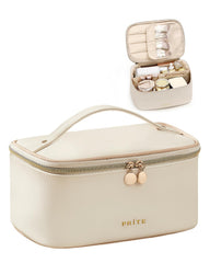 bolso de maquillaje Prite con asa, ideal para viajar