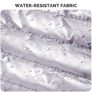 Prite bolso de maquillaje violeta tejido resistente al agua protege tus productos