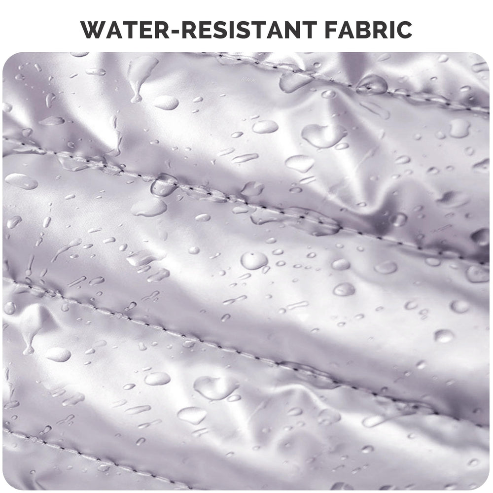 Prite bolso de maquillaje violeta tejido resistente al agua protege tus productos