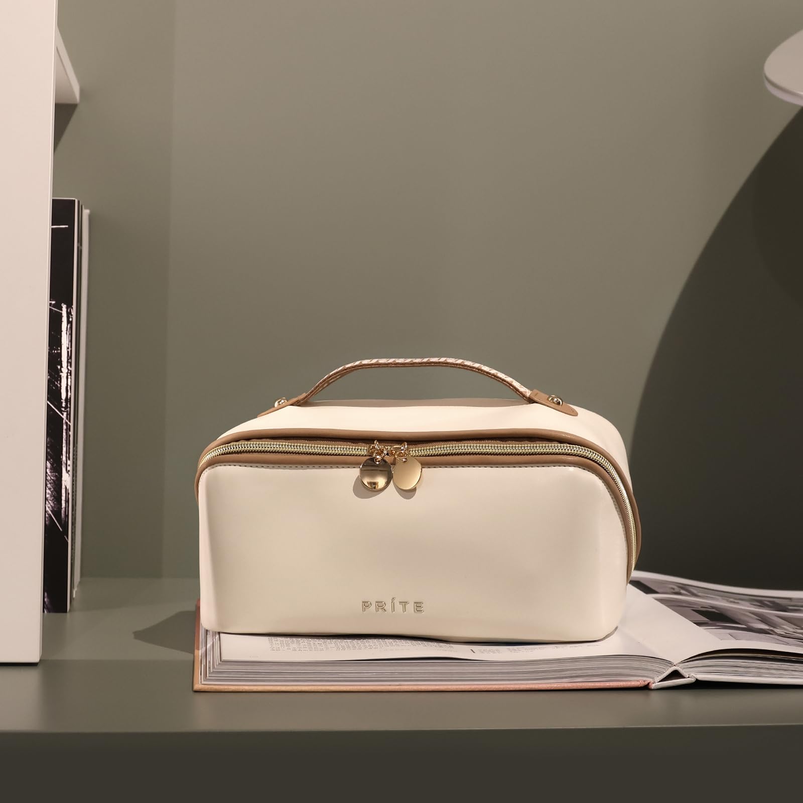 Prite neceser maquillaje mujer uso diario — ideal como organizador de baño y viaje.