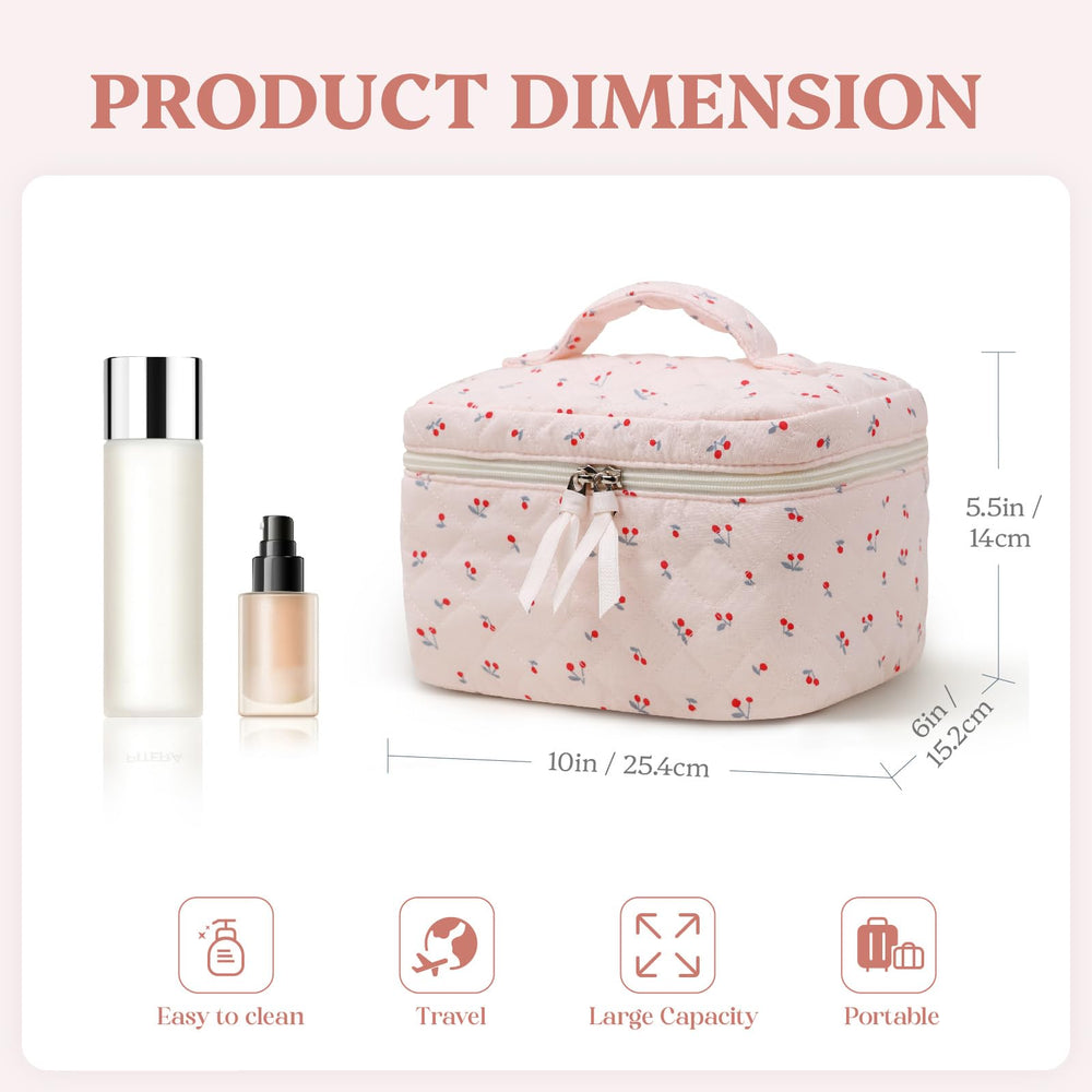 Prite organizador cosméticos para viaje, algodón suave y fácil de limpiar