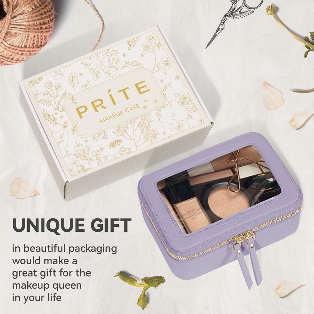Prite regalo elegante estuche de maquillaje para ocasiones especiales.