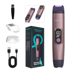 PRITECH Bikini Trimmer con diseño 2 en 1 para afeitado suave y eficiente.