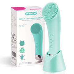 PRITECH cepillo facial de silicona para limpieza profunda y poros limpios