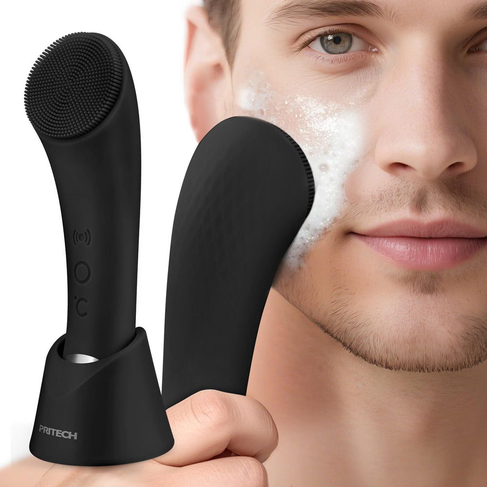 PRITECH cepillo limpieza facial para limpieza profunda y poros reducidos.