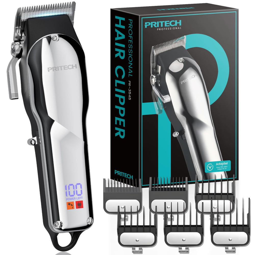 PRITECH cortapelos para barbero con agarre cómodo para control preciso.
