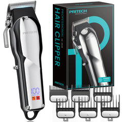 PRITECH cortapelos para barbero con agarre cómodo para control preciso.
