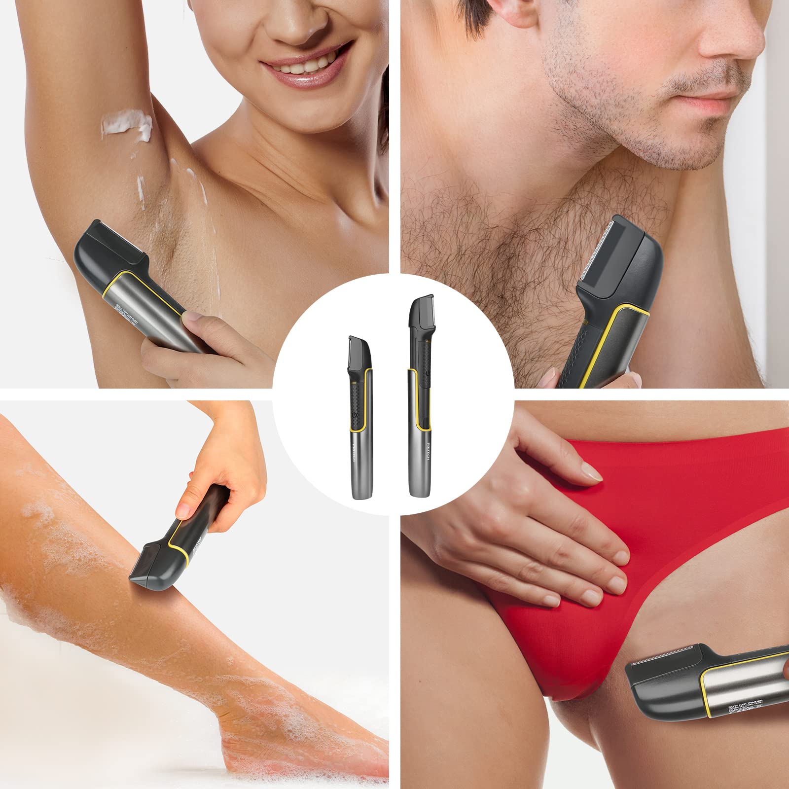 PRITECH recortador de cuerpo ideal para áreas sensibles con ajuste seguro