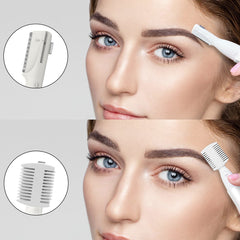 PRITECH con dos peines ajustables para cejas con precisión.