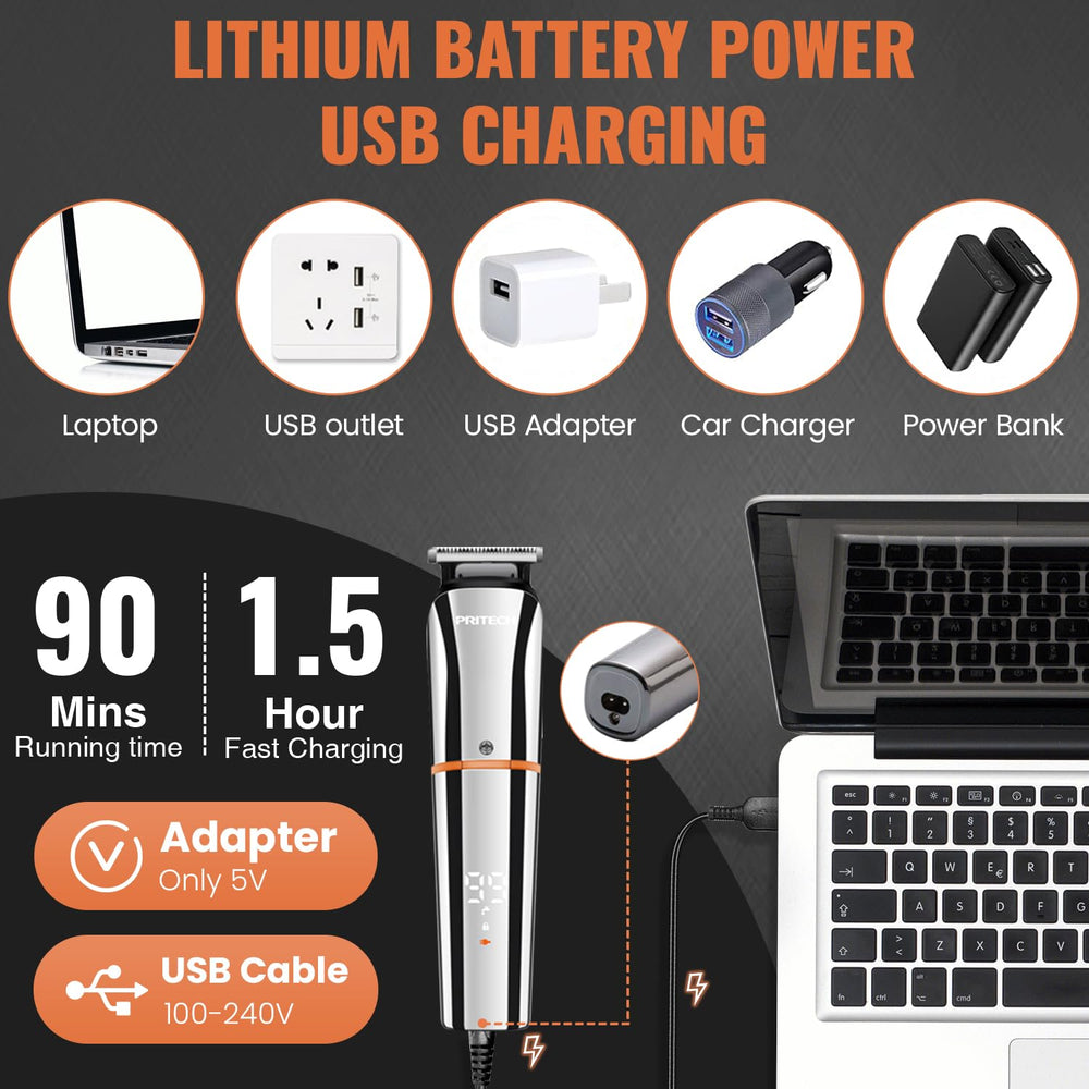 PRITECH Pantalla LED muestra batería para planificar el cuidado.