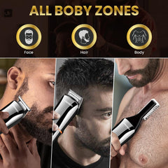PRITECH Recortadora Barba Cabello, diseño inalámbrico para grooming en casa.