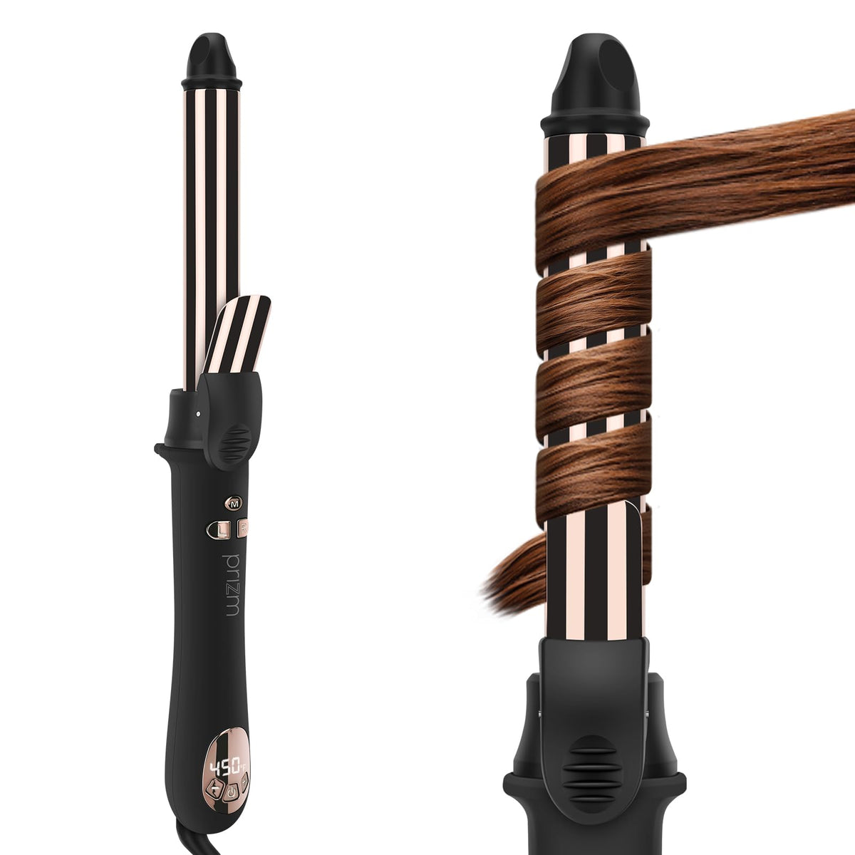 Prizm rizador automático con barril de 1 pulgada para rizos definidos