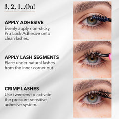 Pro Lash Pinzas Precisas: colocación exacta para un resultado profesional.