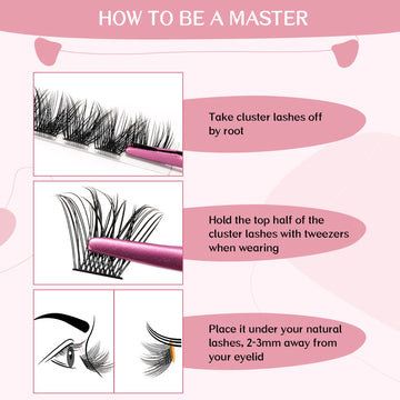 PRO LASHBEAUTY clusters reutilizables hasta 5 usos con cuidado adecuado