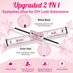 PRO LASHBEAUTY adhesivo-sellador en botella, sellado duradero sin residuos