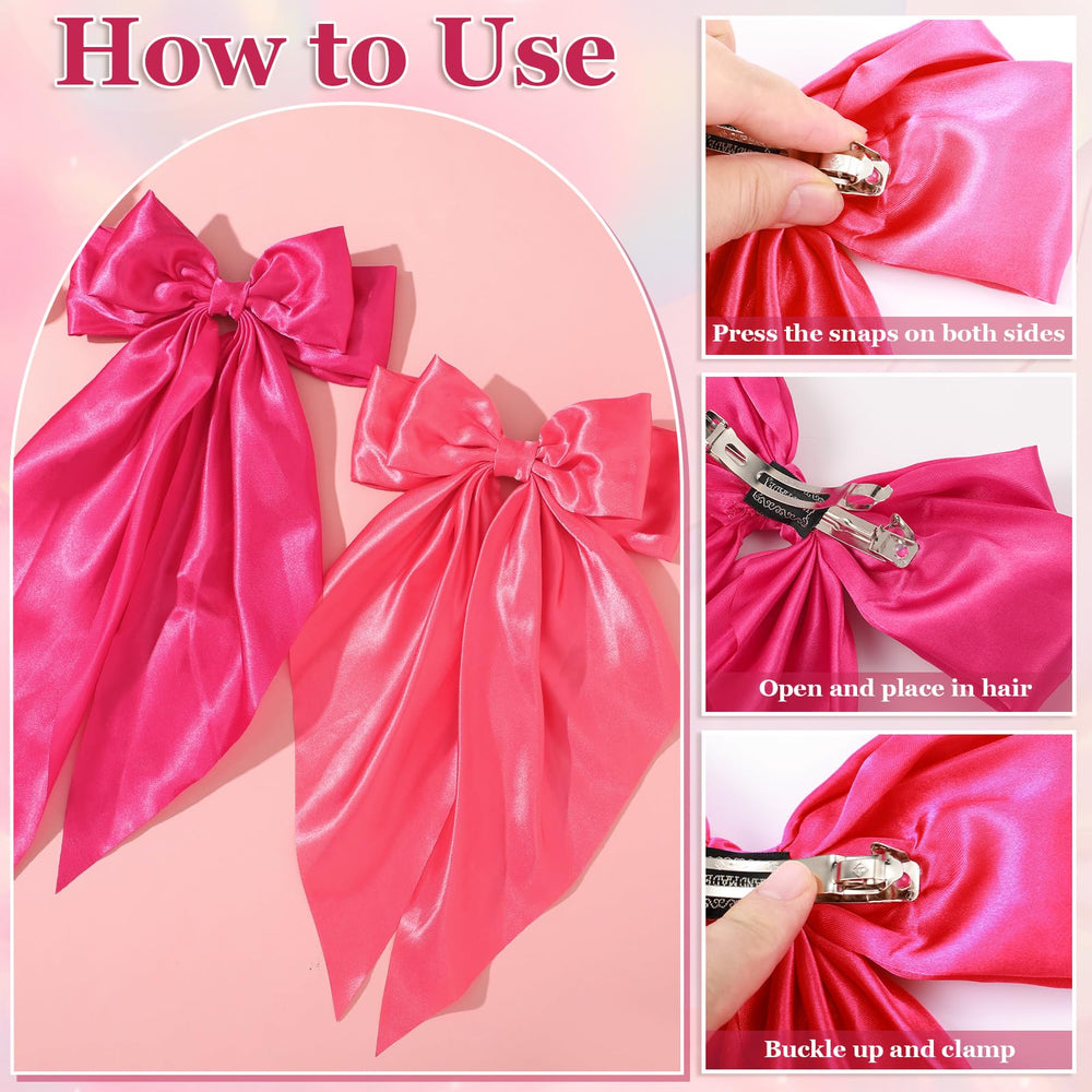 ProSuites Lazo grande rosado empolvado, añade delicadeza y elegancia a peinados