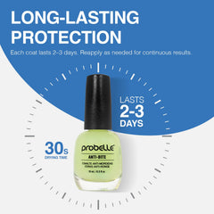 Probelle Anti-Bite: aplicación en capa fina para disuadir morder uñas.