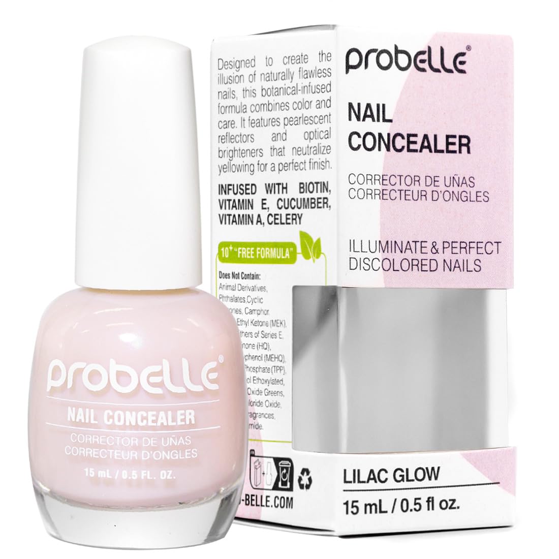 Probelle Corrector de Uñas Iluminador en botella para realzar tono natural