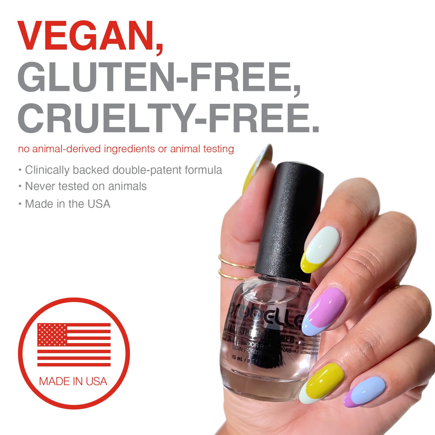 Probelle Cuidado de Uñas: protección frente a gel y acrílico para uñas sanas.