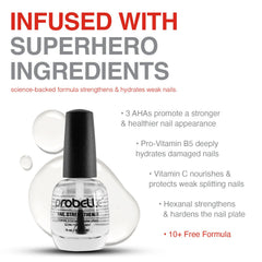 Probelle Fortalecedor de Uñas: crecimiento natural de las uñas.