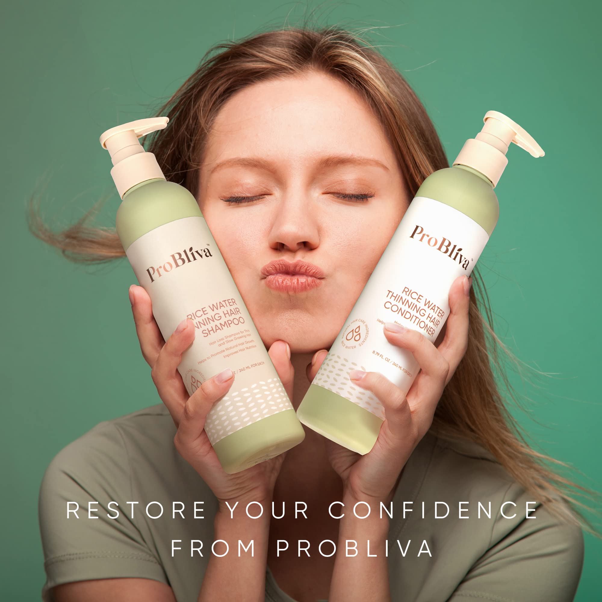 ProBliva arroz-agua-condicionador: desenreda y facilita el peinado.