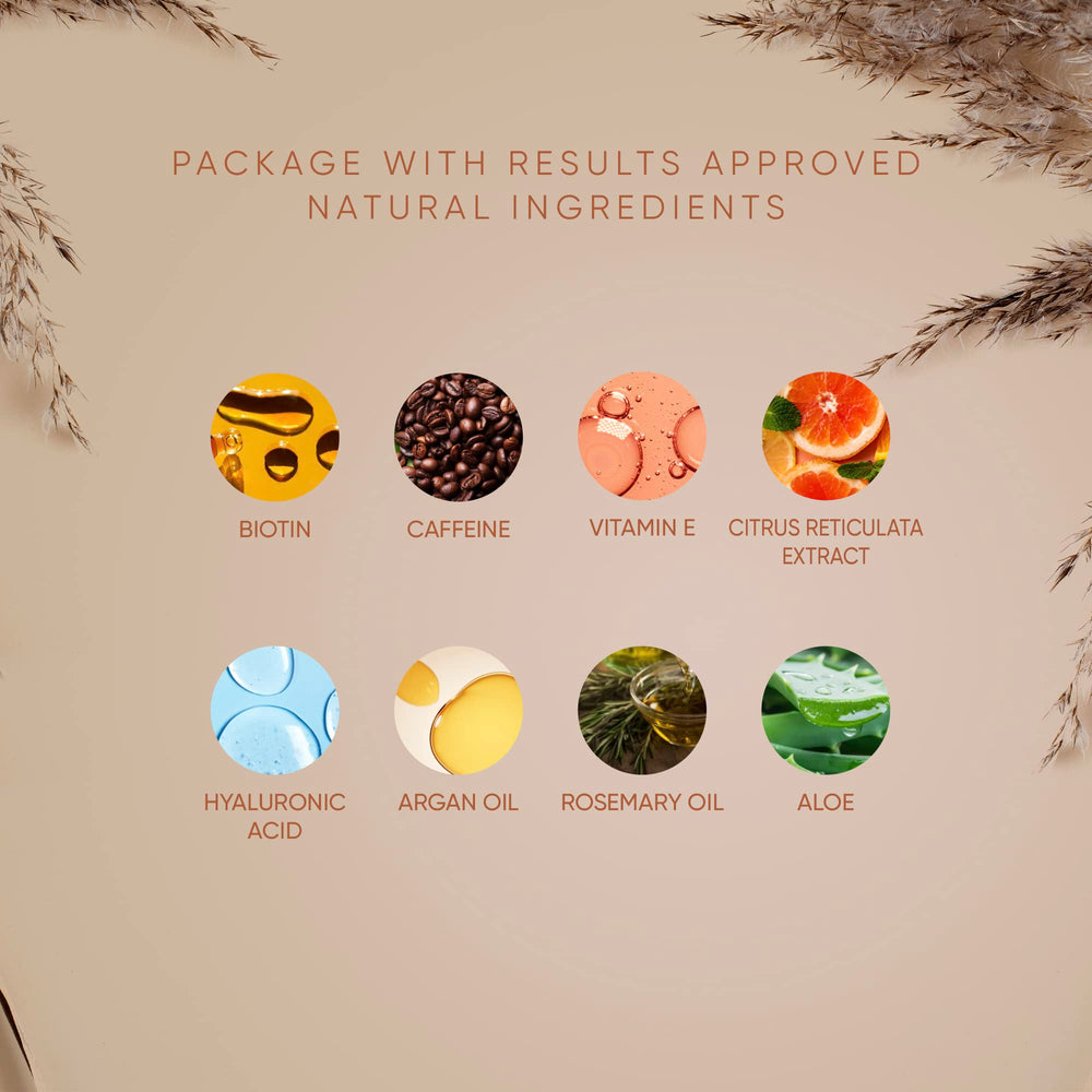 ProBliva biotina-cafeina-ingredientes: fortalecen el cuero cabelludo y la fibra capilar.
