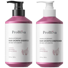 Shampoing ProBliva en flacon, idéal pour cheveux plus volumineux et sains.