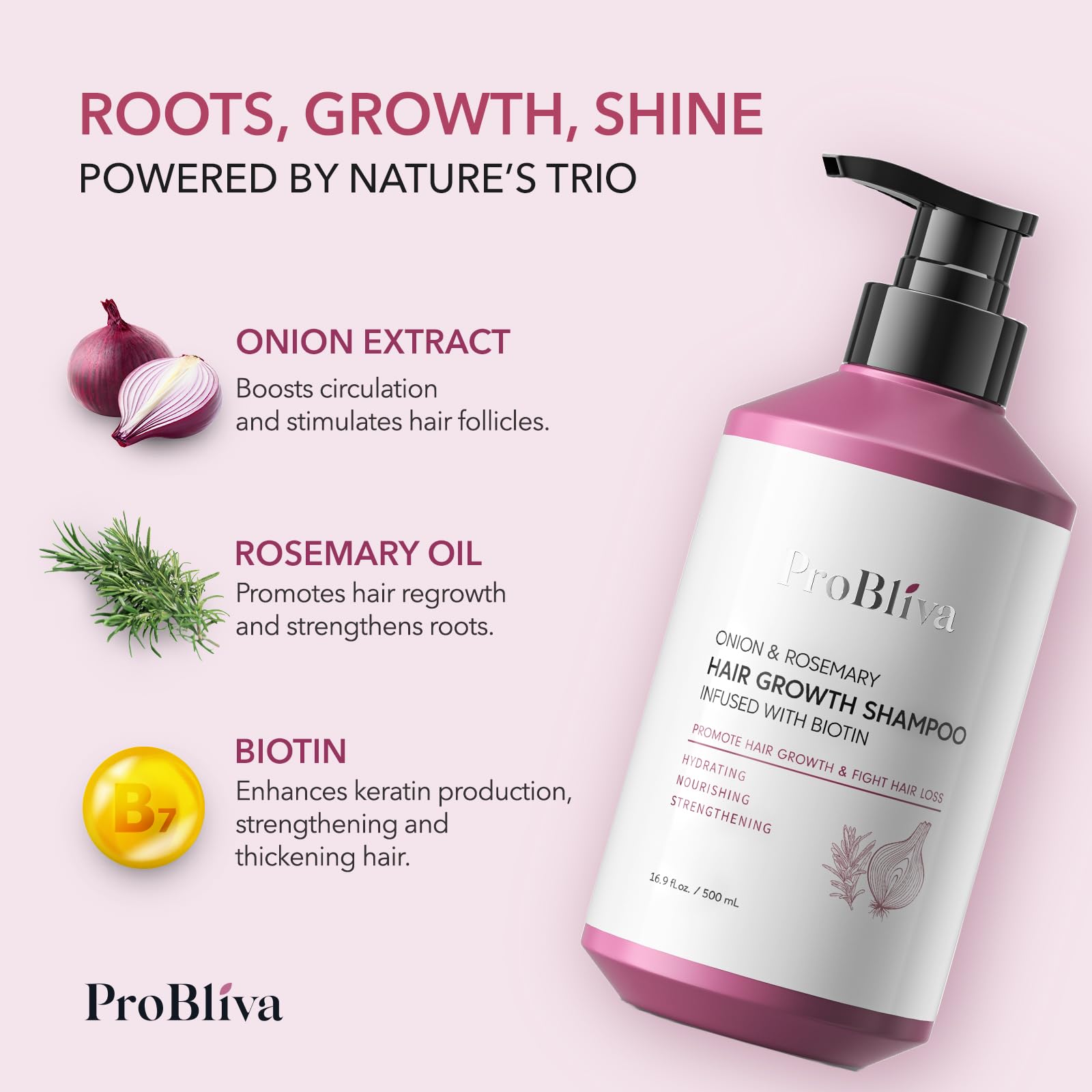 Soft shine close-up reveals smoother, more manageable hair after use.