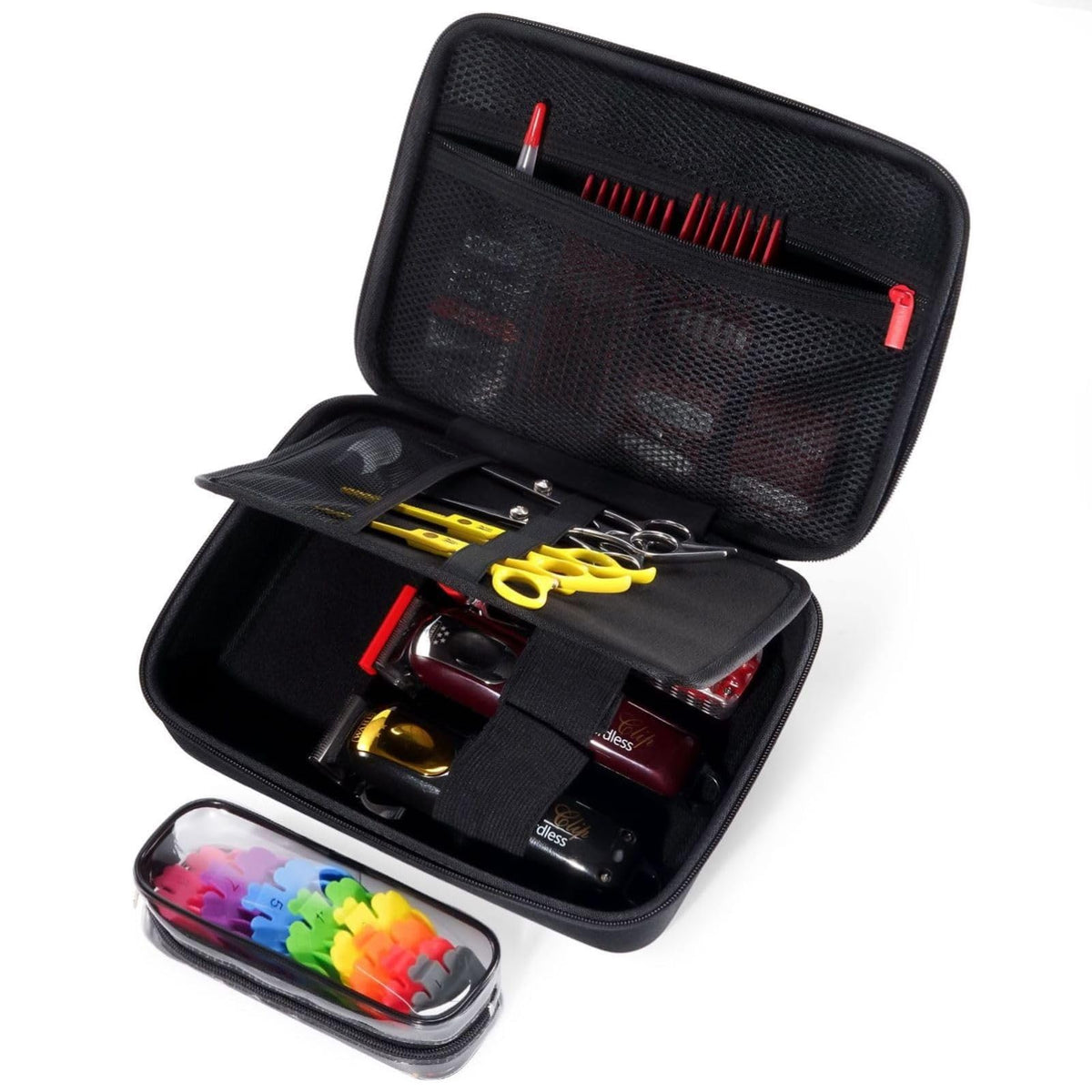 ProCase caja dura barber exterior: protección rígida para herramientas de cuidado personal en viajes.