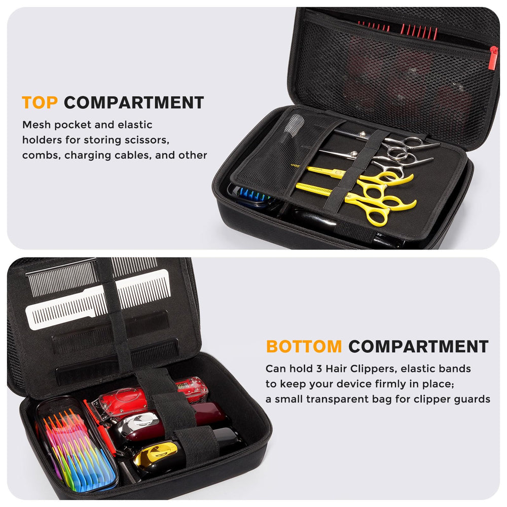 ProCase correas seguras base barbería: transporte estable de navajas y herramientas.