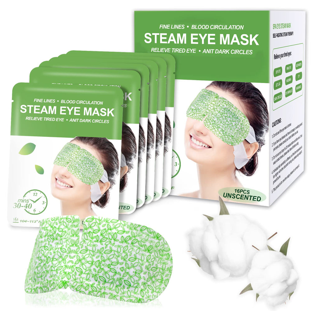ProCIV mascarilla ojos vapor para viaje proporciona calor suave y relajación visual.