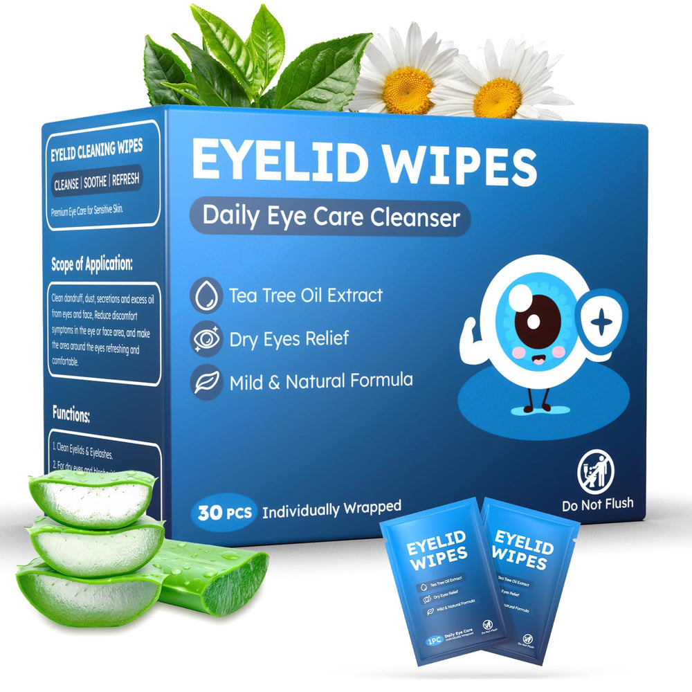 Toallitas ProCIV para parpados y ojos, limpieza suave en 30 unidades.