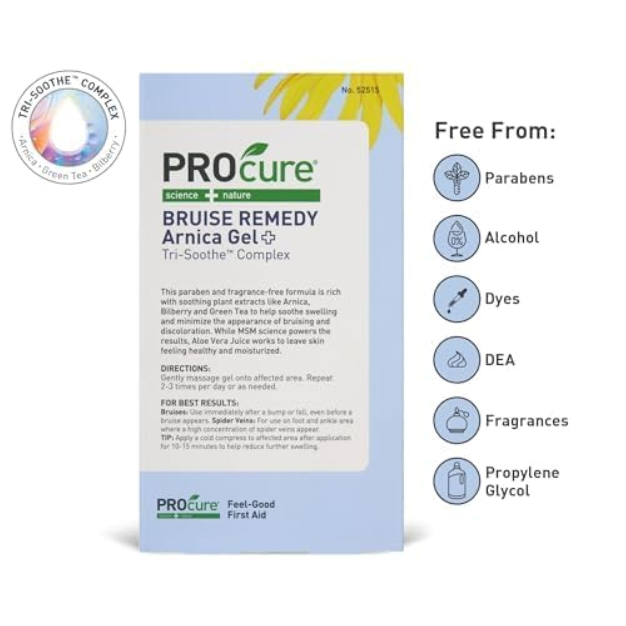 PROcure Arnica MSM Gel para rozaduras y molestias menores