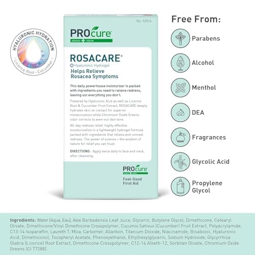 PROcure Rosacare CC Hidrogel aplicación suave para piel sensible