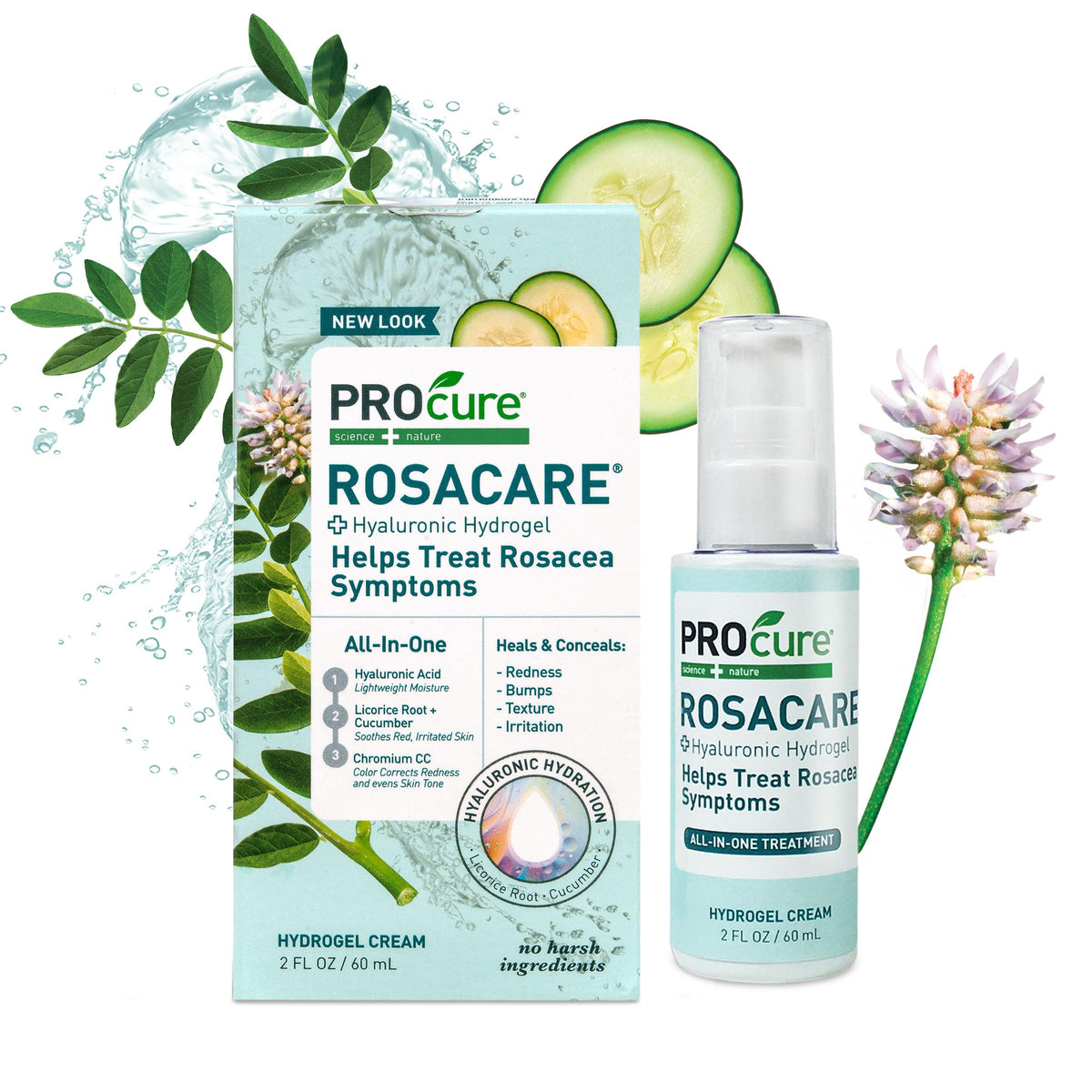 PROcure Rosacare CC Hidrogel envase para hidratación y alivio