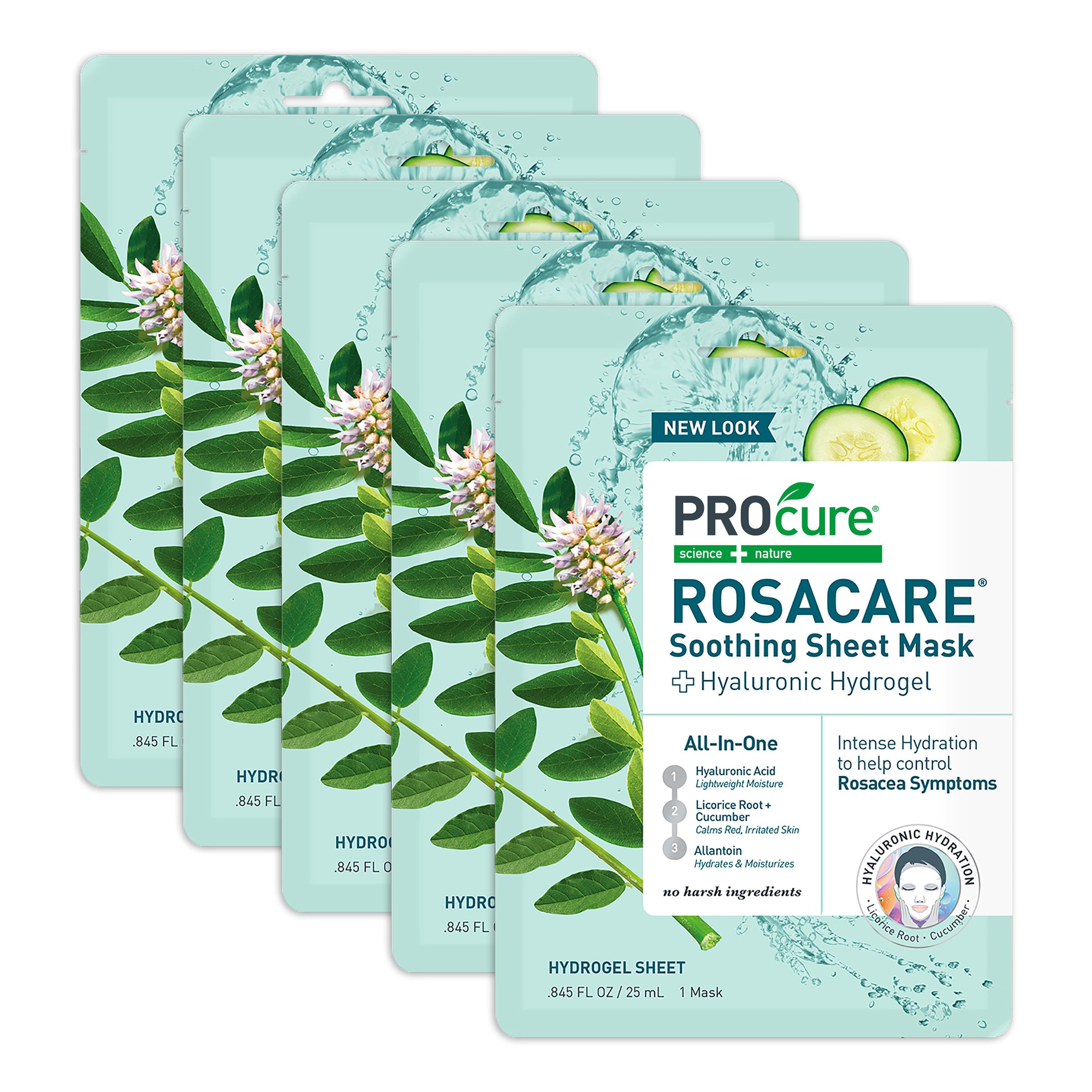 PROcure Rosacare mascarilla de hoja hidrata la piel sensible