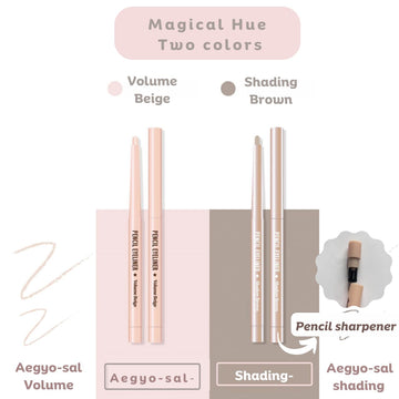 produco thebom delineador aegyosal swatch natural para apariencia realista