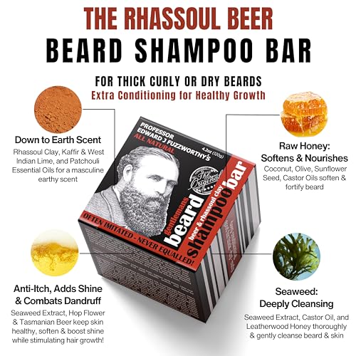 Arcilla Rhassoul en PROFESOR EDWARD J FUZZWORTHY'S, definición para barbas gruesas