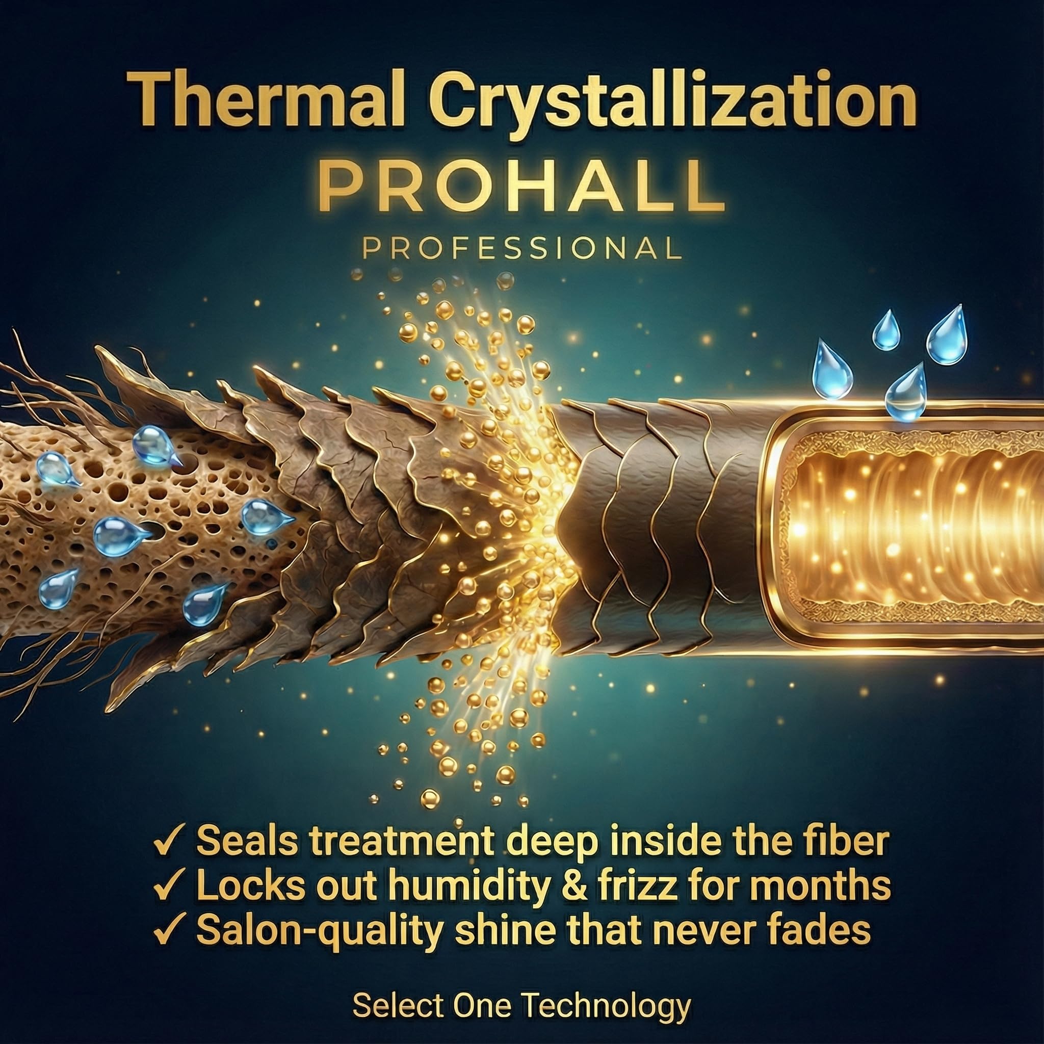 Prohall Selección Uno: aplicación de crema alisadora para cabello suave en casa